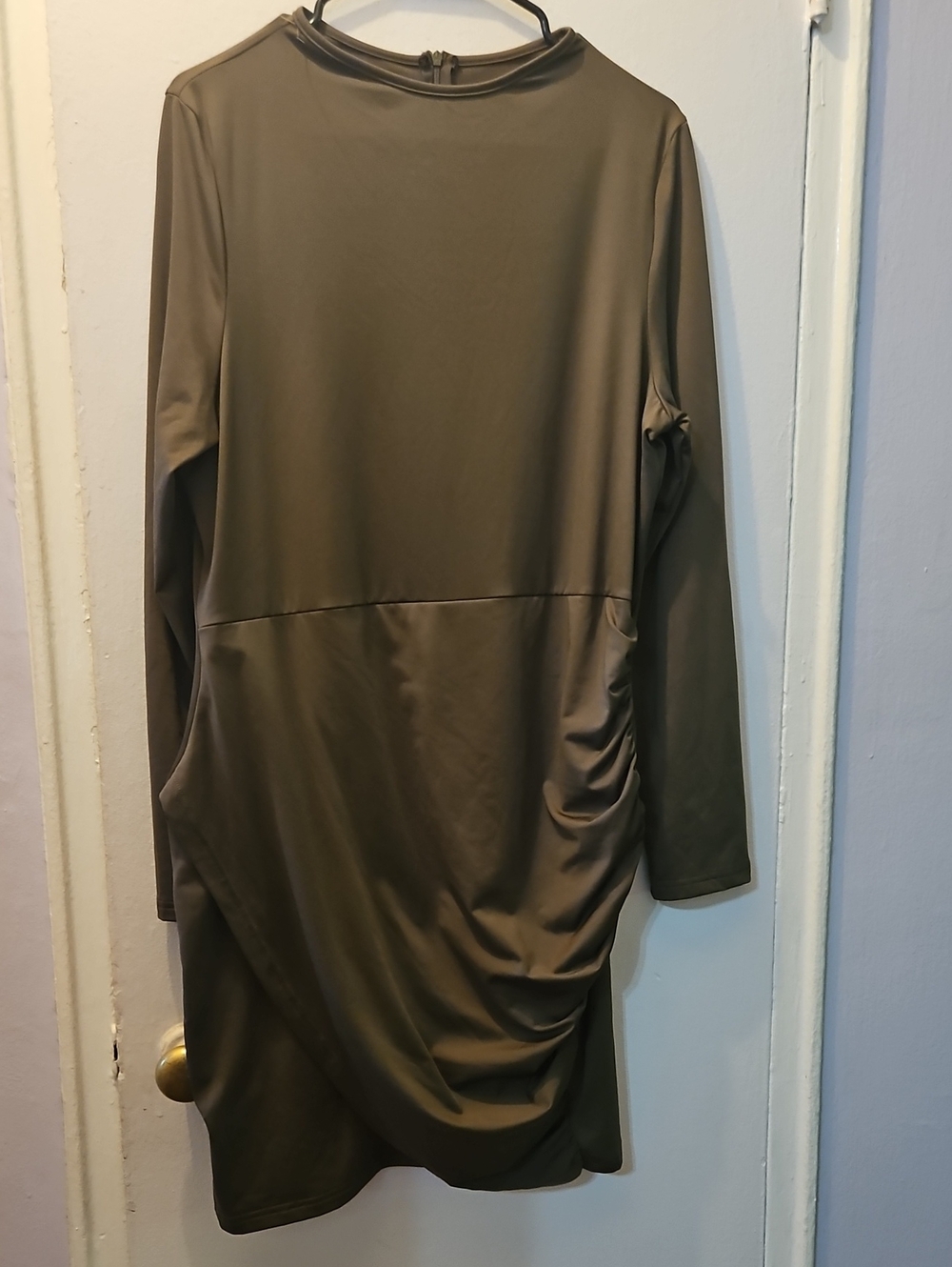 Long Sleeve Olive Dress for Women